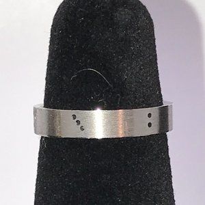 Dice Design Stainless Steel Ring